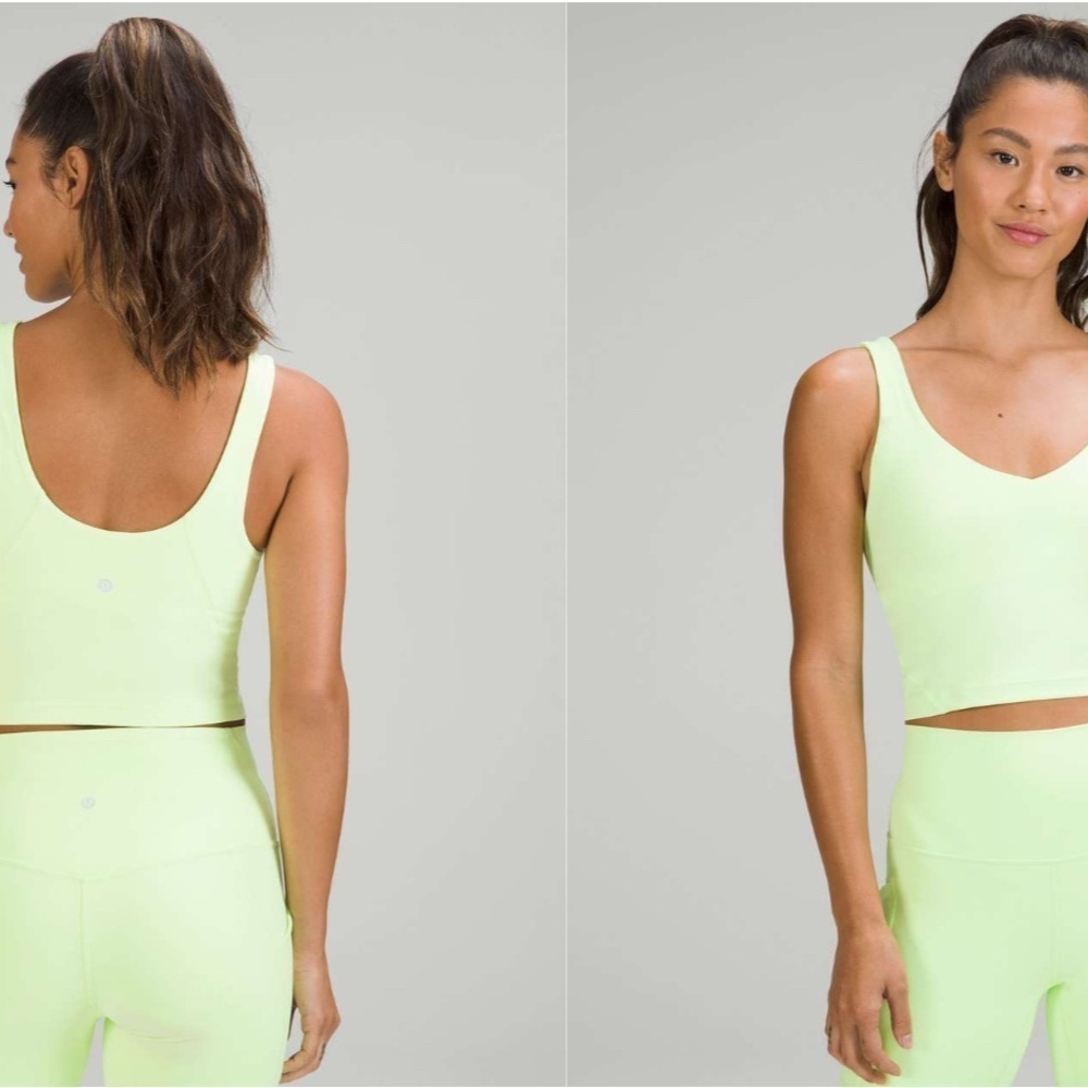 Lululemon Athletica Light Green Tank Top